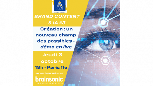 Création & IA #3 - un nouveau champ des possibles - Démonstrations live - jeudi 3 octobre à partir de 18h45